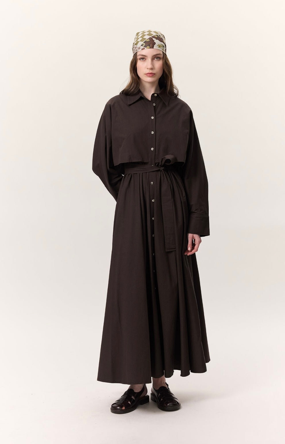 MANUKA - Trench-Stil Hemdkleid