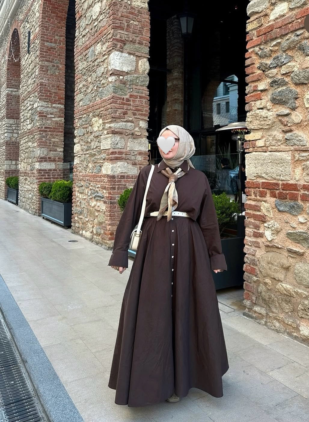 MANUKA - Trench-Stil Hemdkleid