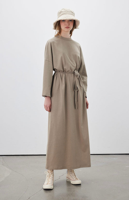 MANUKA - Oversize Kleid Taupe