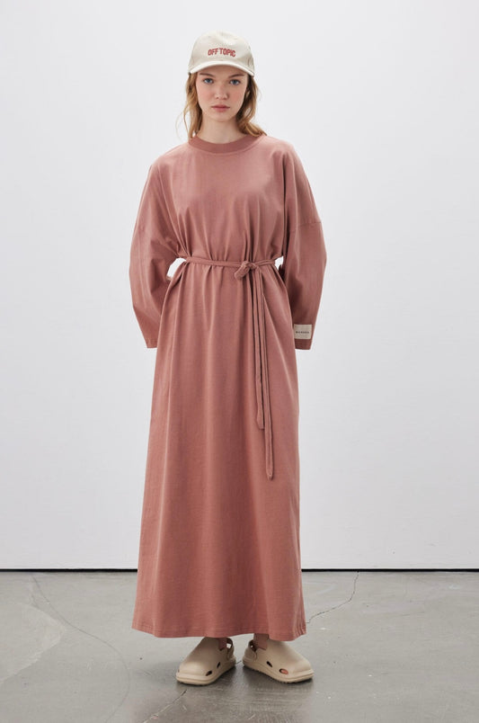 MANUKA - Oversize Kleid Altrosa