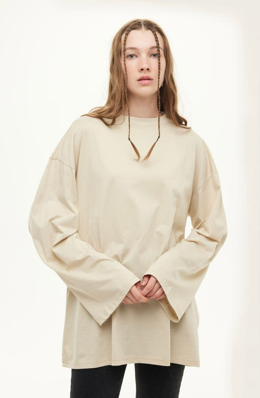 MANUKA - Oversize Shirt Bei
