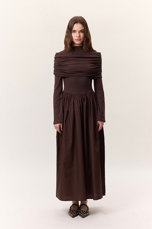 MANUKA - ELAYA Kleid Braun