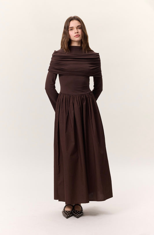 MANUKA - ELAYA Kleid Braun