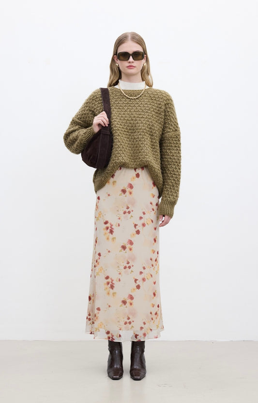 MANUKA - Tüll Midi Rock Vanille