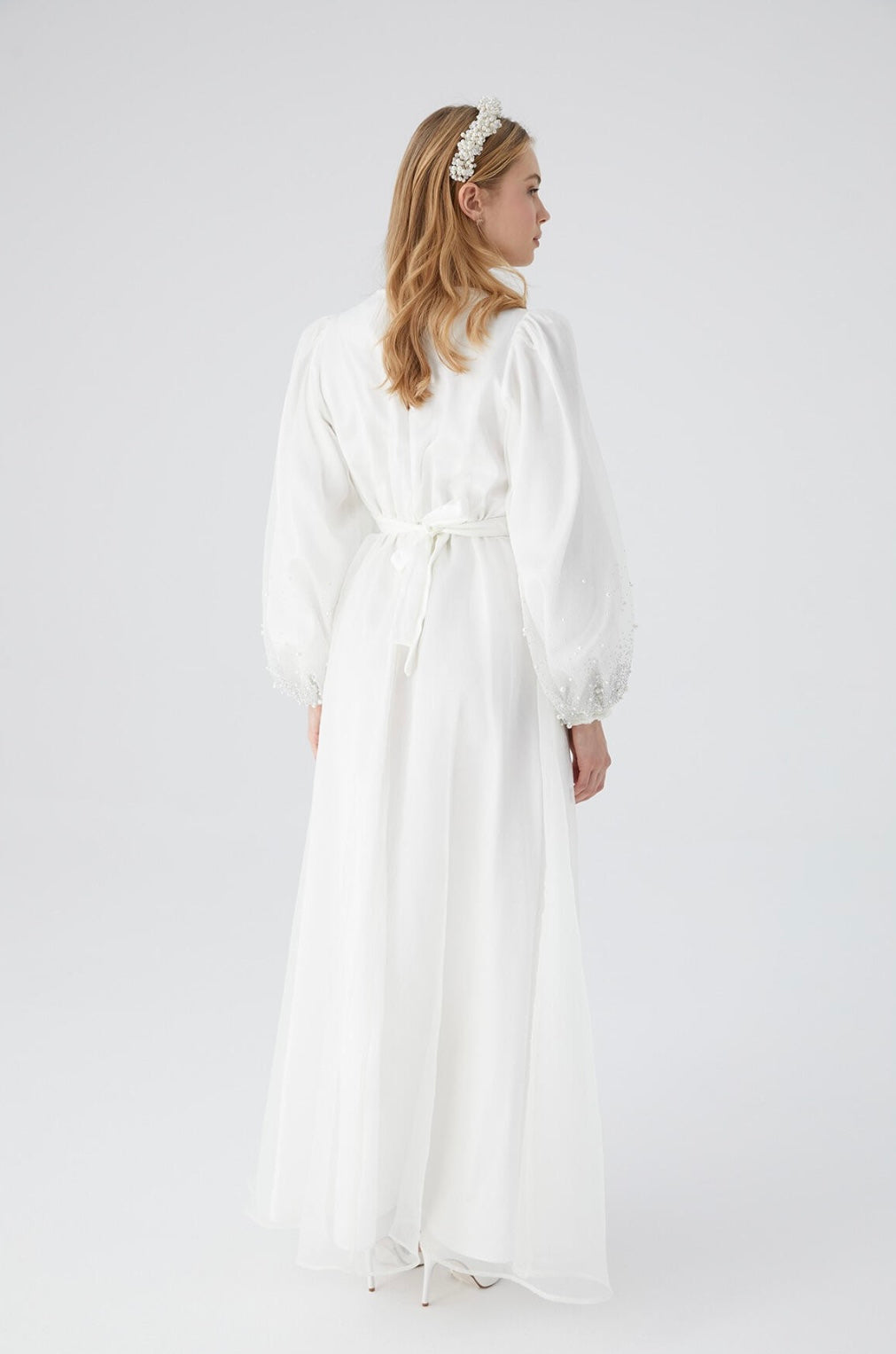 MANUKA - Perlenärmel Kleid