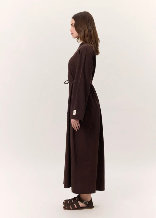 MANUKA - Oversize Kleid Dunkelbraun