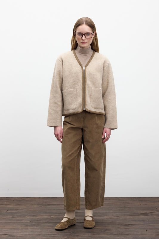 MANUKA - Strickjacke mit Reißverschluss