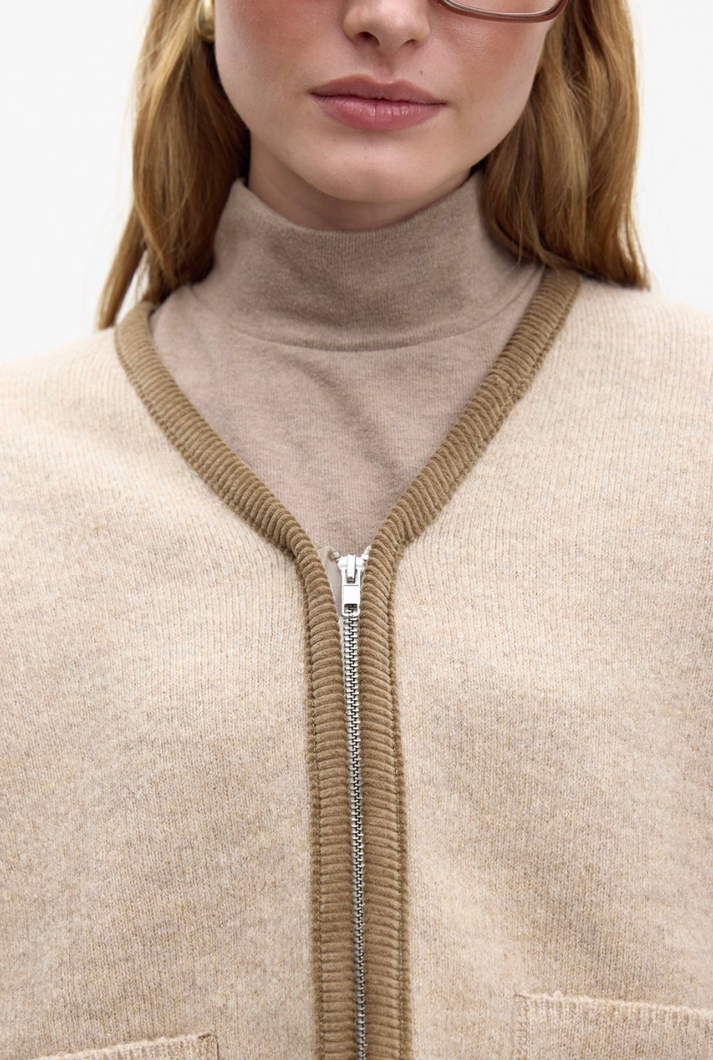 MANUKA - Strickjacke mit Reißverschluss