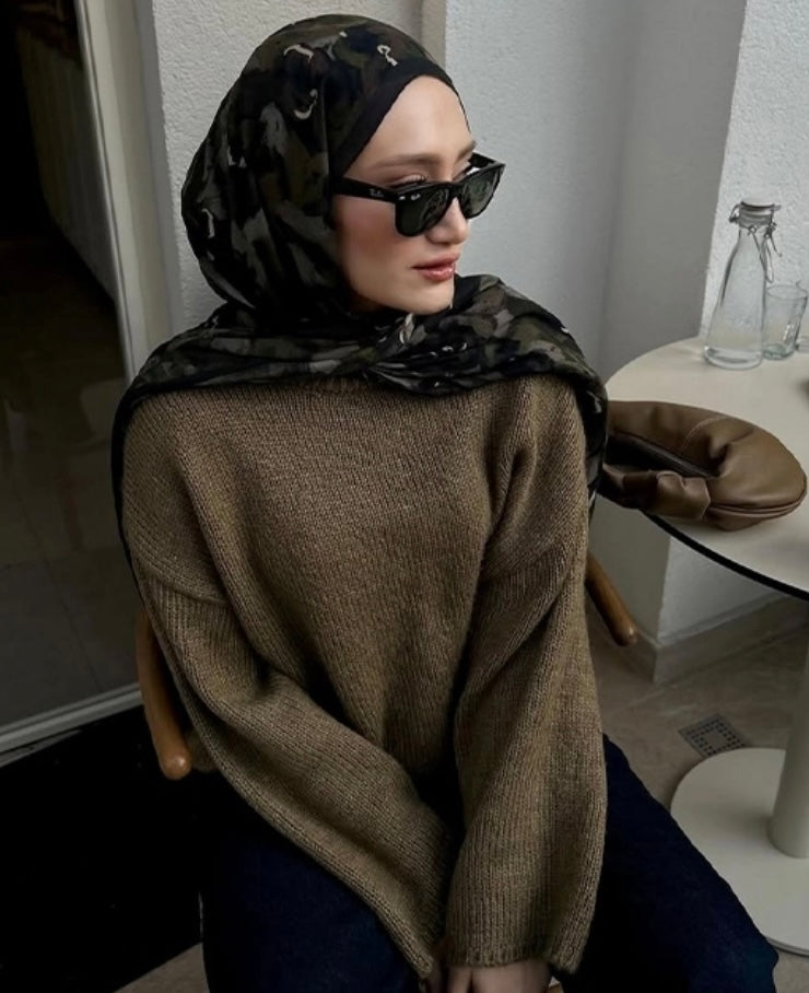 MANUKA - Oversize Pullover Grün