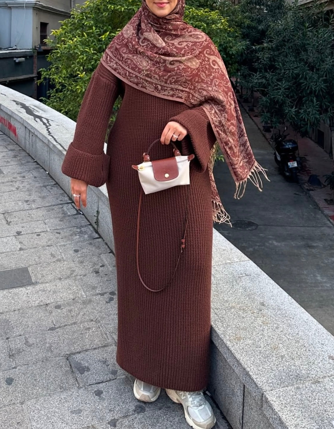 Strickkleid - Kaffee