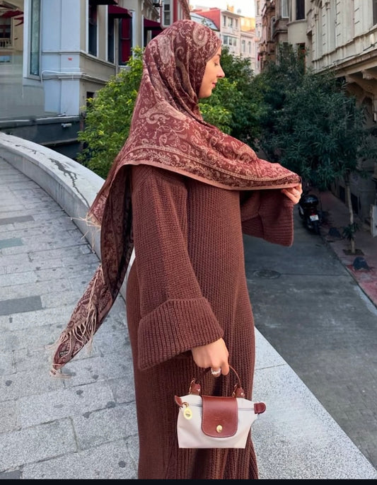 Strickkleid - Kaffee