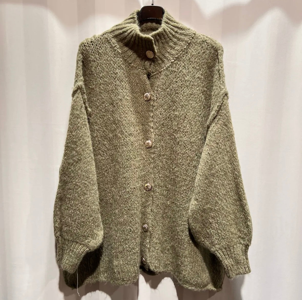 Oversize Cardigan - Olive