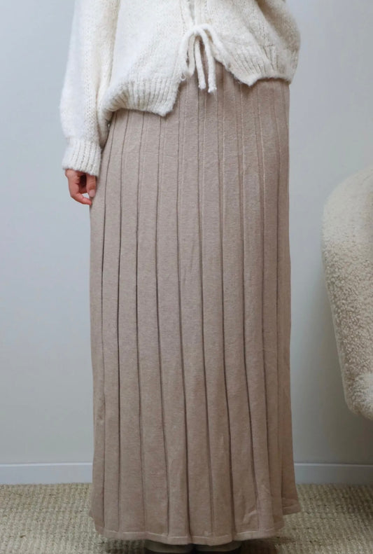 Plissee Rock - Taupe