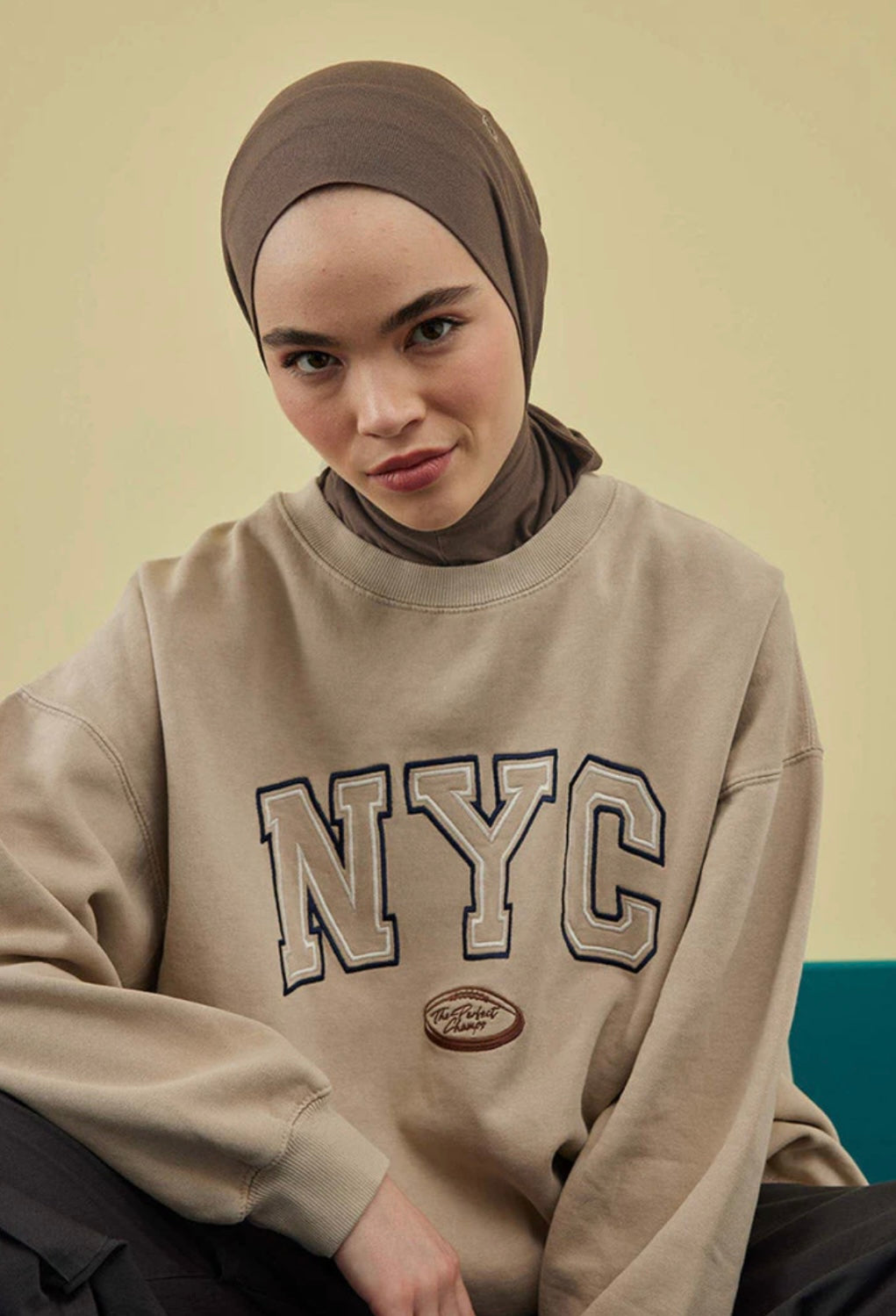 FRESH SCARFS - Athletic Hijab Tozlu Kahve