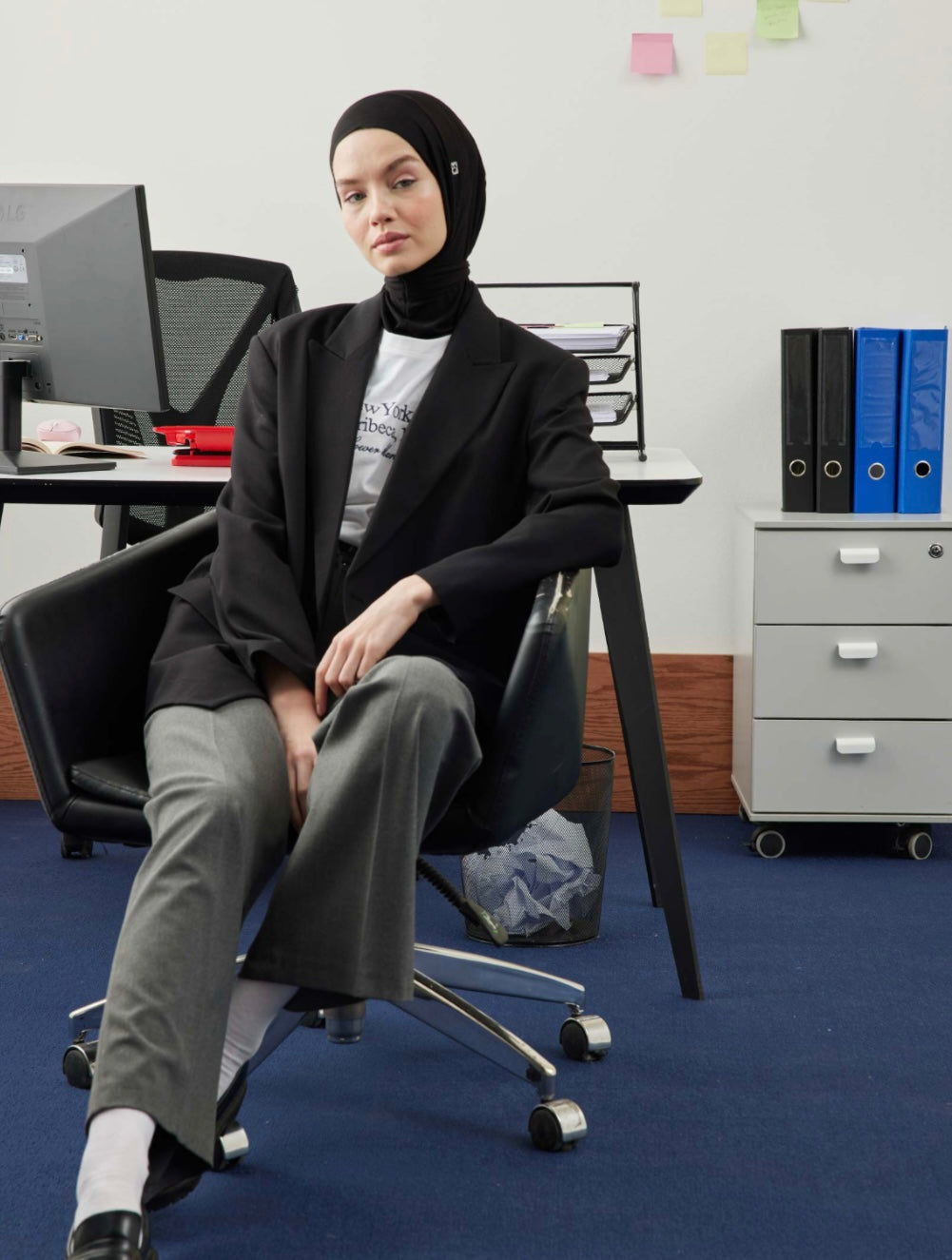 FRESH SCARFS - Athletic Hijab Schwarz