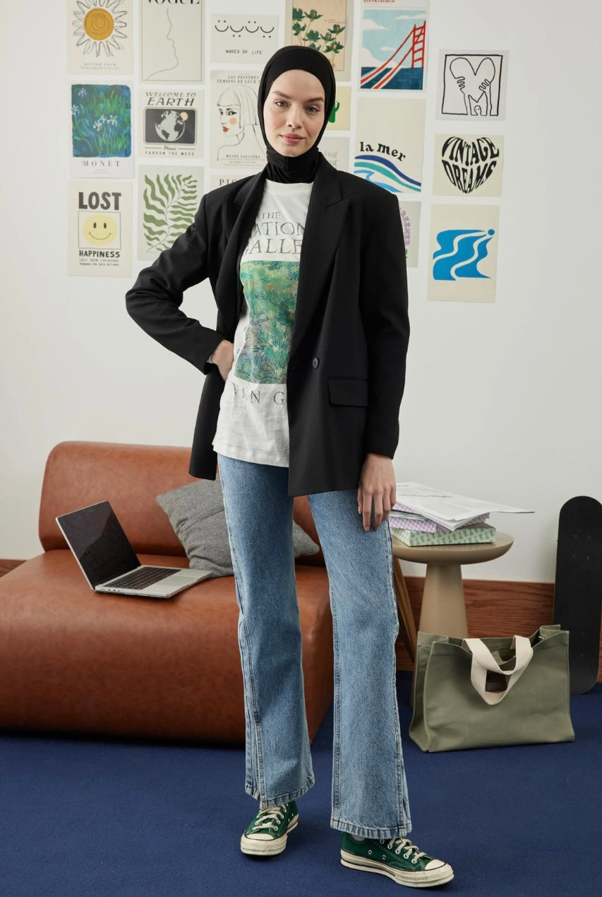 FRESH SCARFS - Athletic Hijab Schwarz