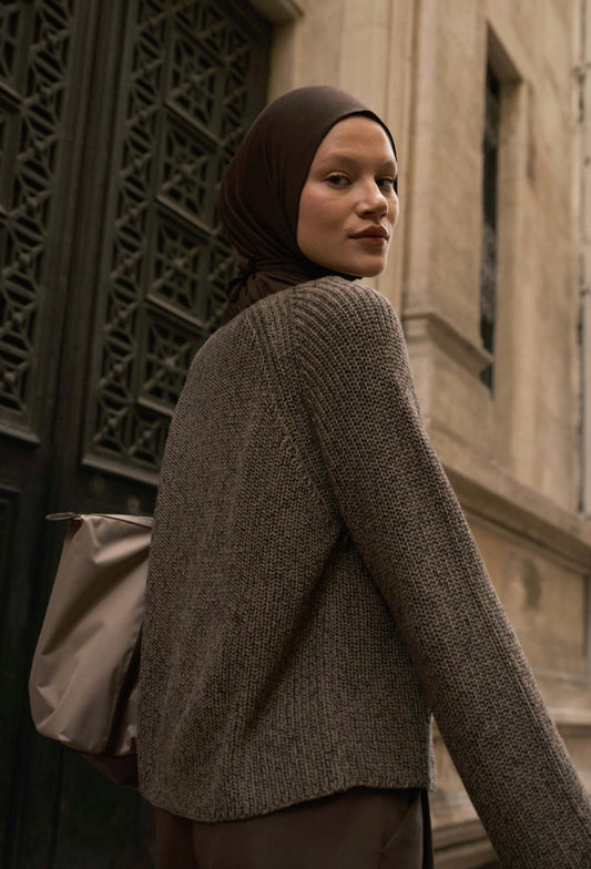 FRESH SCARFS - Athletic Hijab Koyu Kahve