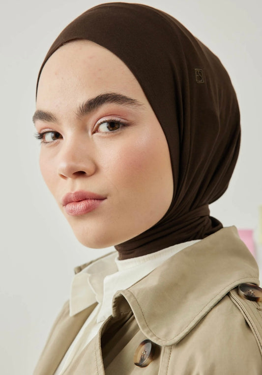 FRESH SCARFS - Athletic Hijab Koyu Kahve