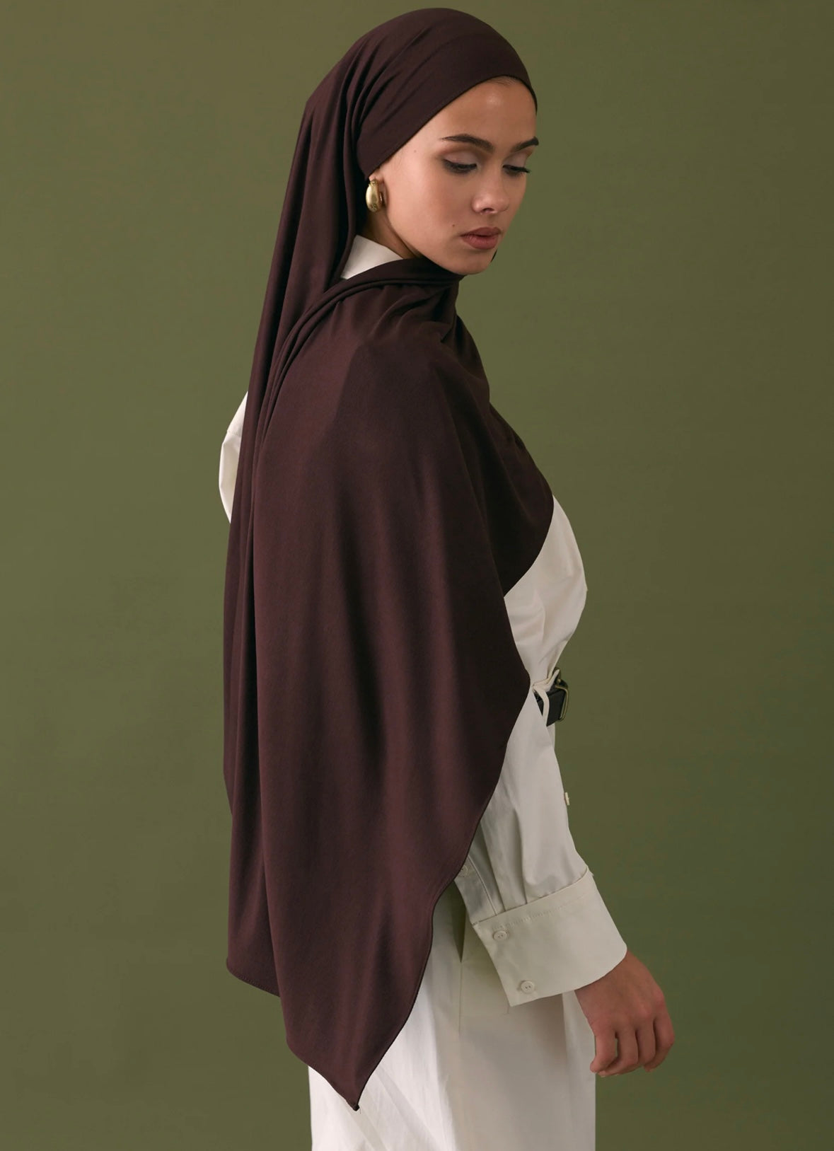 FRESH SCARFS - Bamboo Jersey Aci Patlican