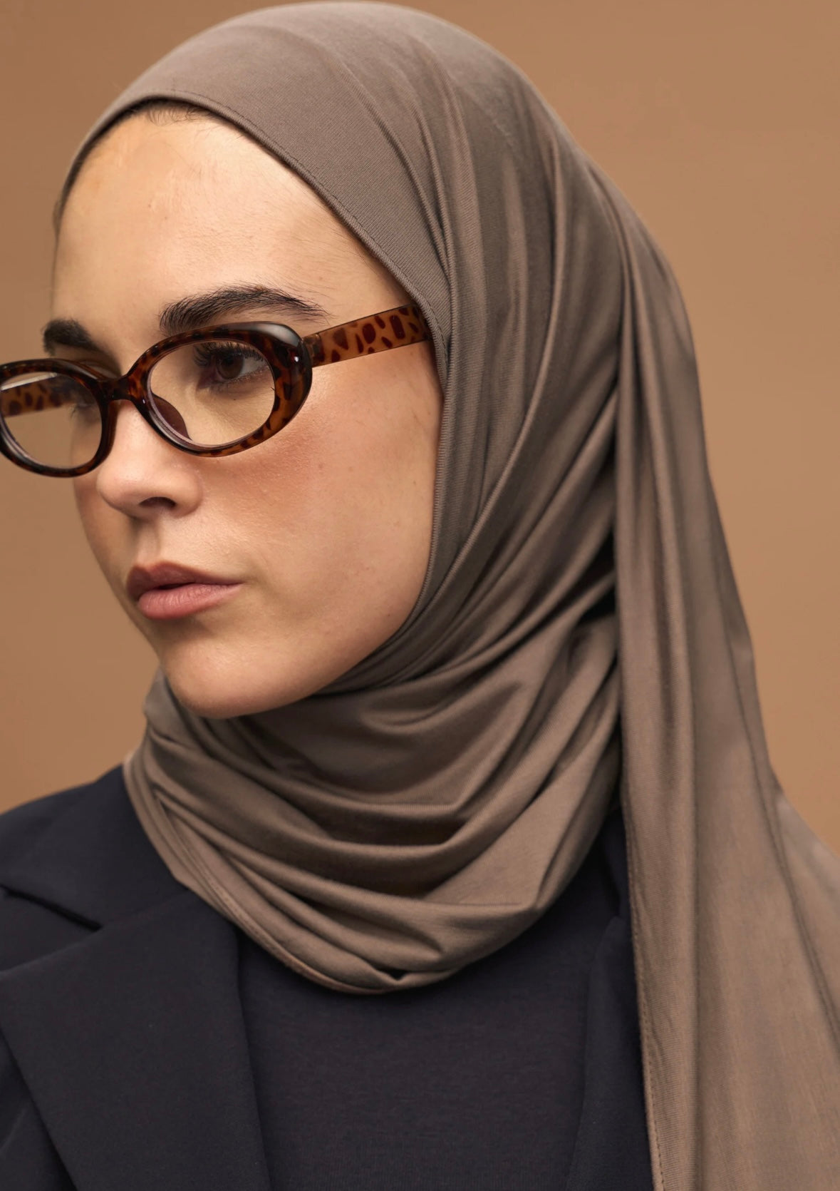 FRESH SCARFS - Bamboo Jersey Tozlu Kahve