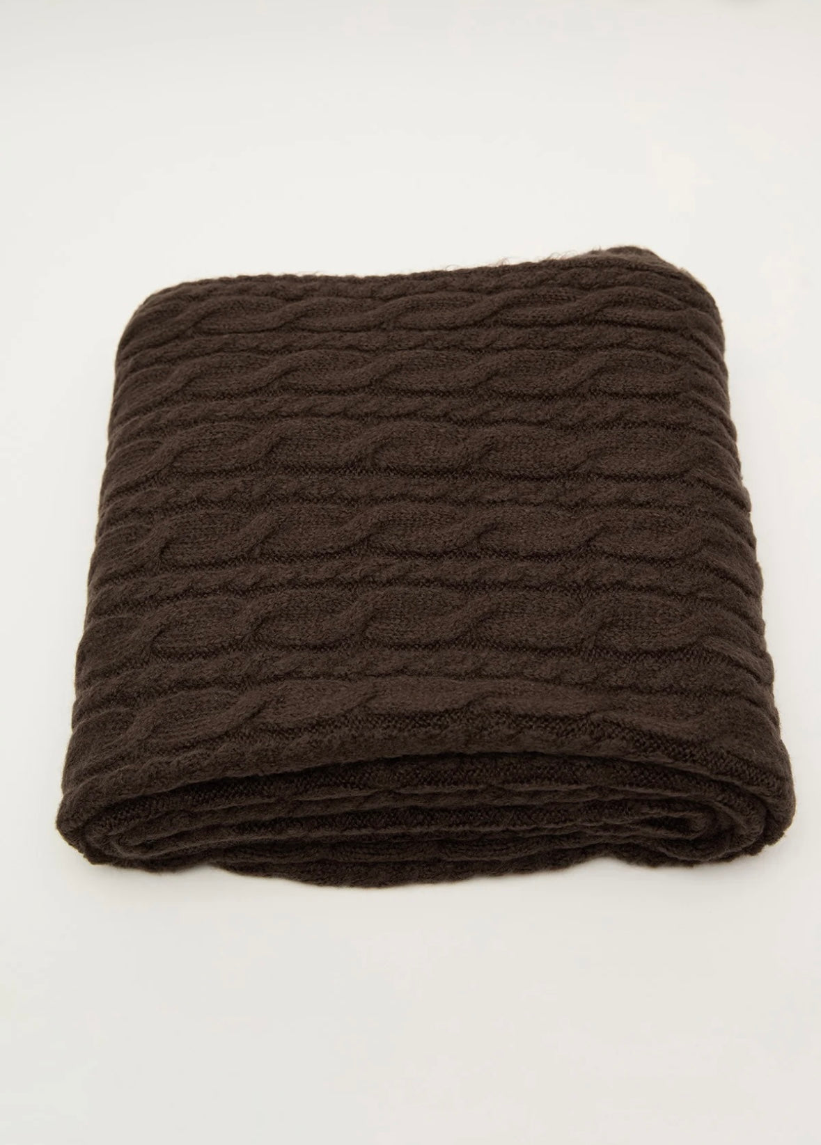 MANUKA - geflochtener Schal Braun