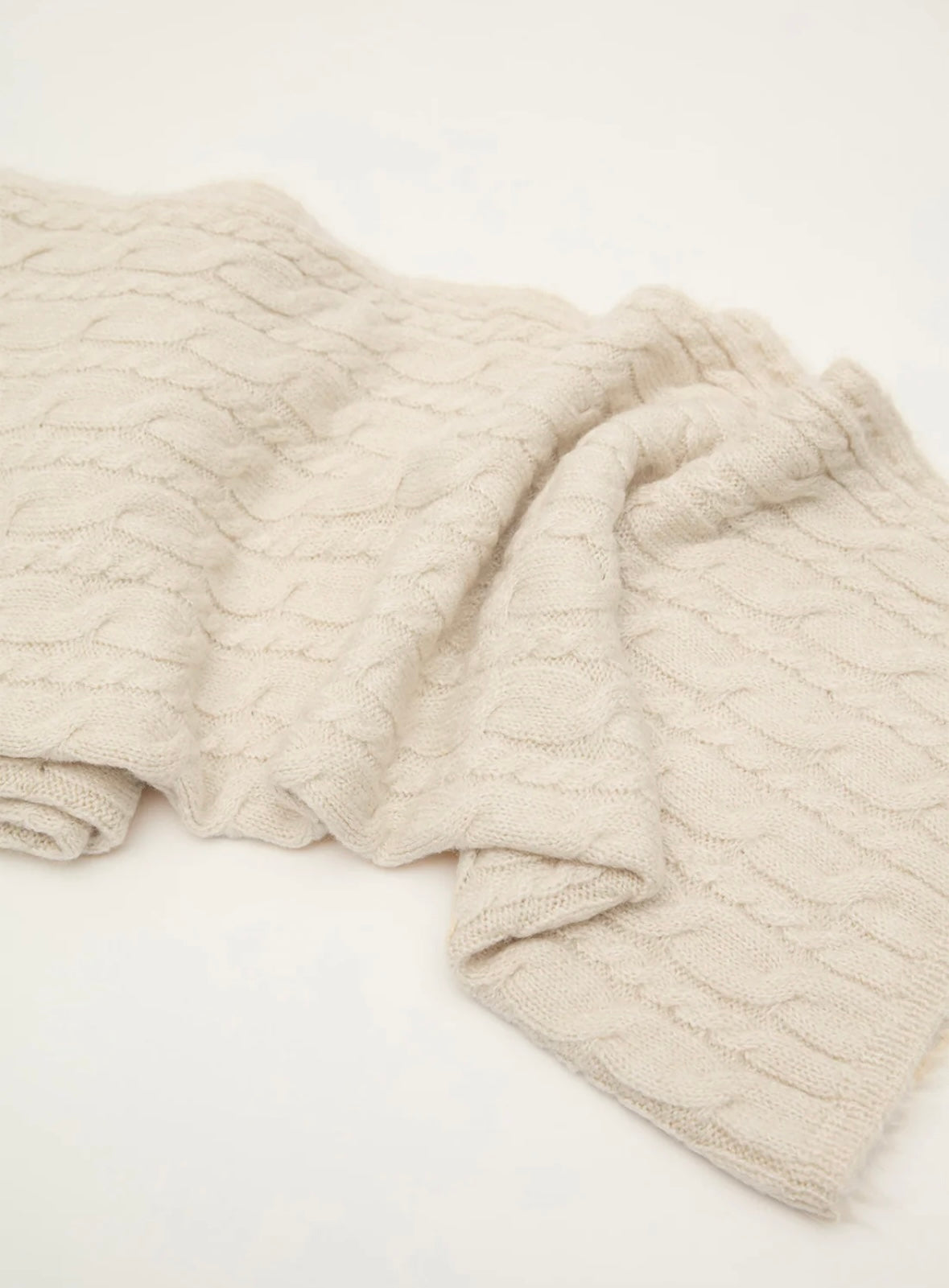 MANUKA - geflochtener Schal Bej