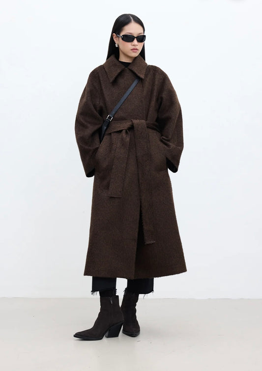 MANUKA - Premium Mantel Dunkelbraun