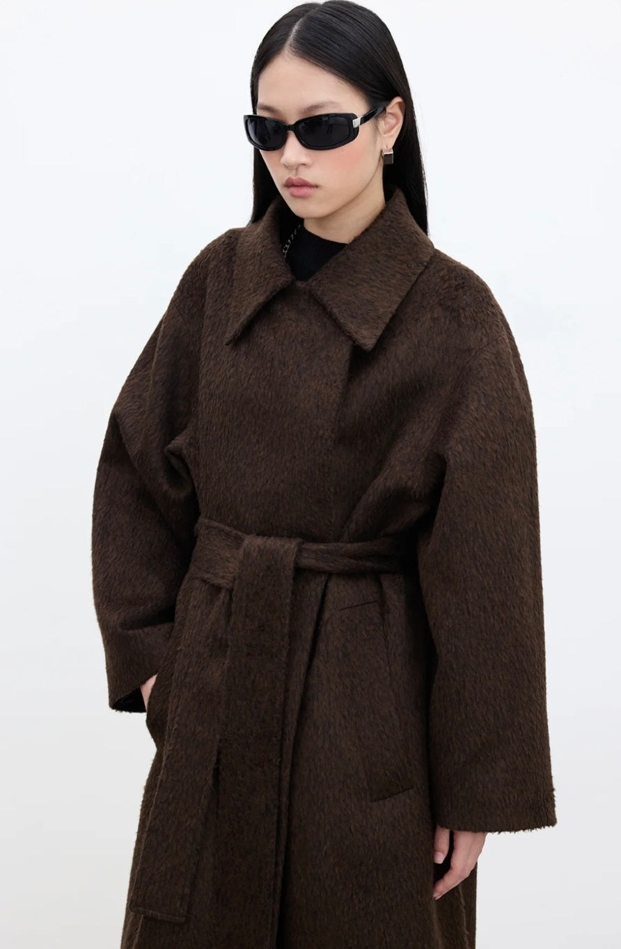 MANUKA - Premium Mantel Dunkelbraun