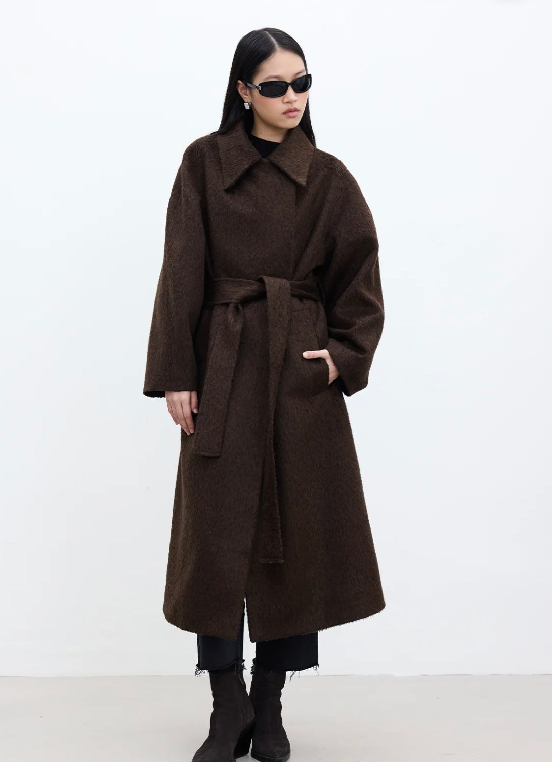 MANUKA - Premium Mantel Dunkelbraun