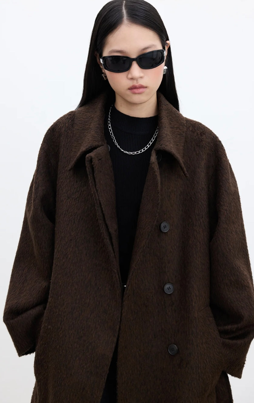 MANUKA - Premium Mantel Dunkelbraun