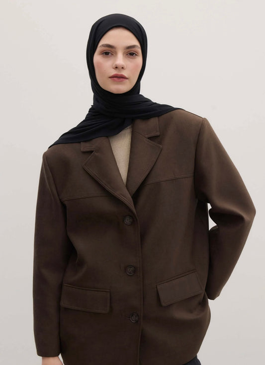 FRESH SCARFS - Bamboo Jersey Schwarz