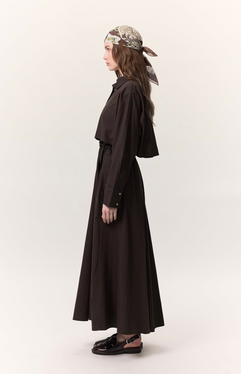 MANUKA - Trench-Stil Hemdkleid