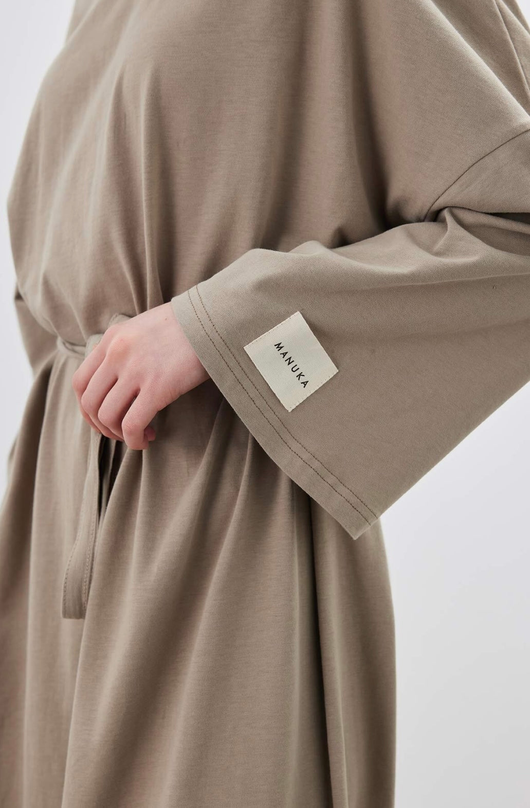 MANUKA - Oversize Kleid Taupe