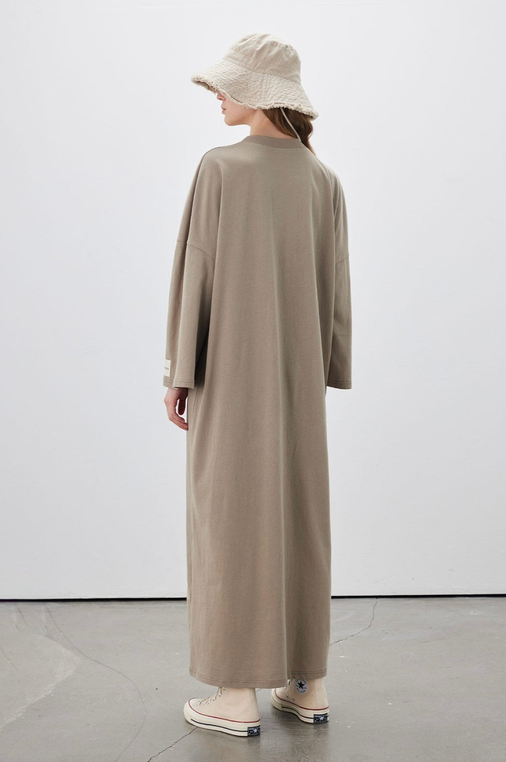 MANUKA - Oversize Kleid Taupe