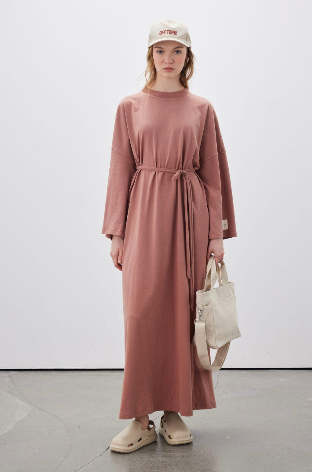 MANUKA - Oversize Kleid Altrosa
