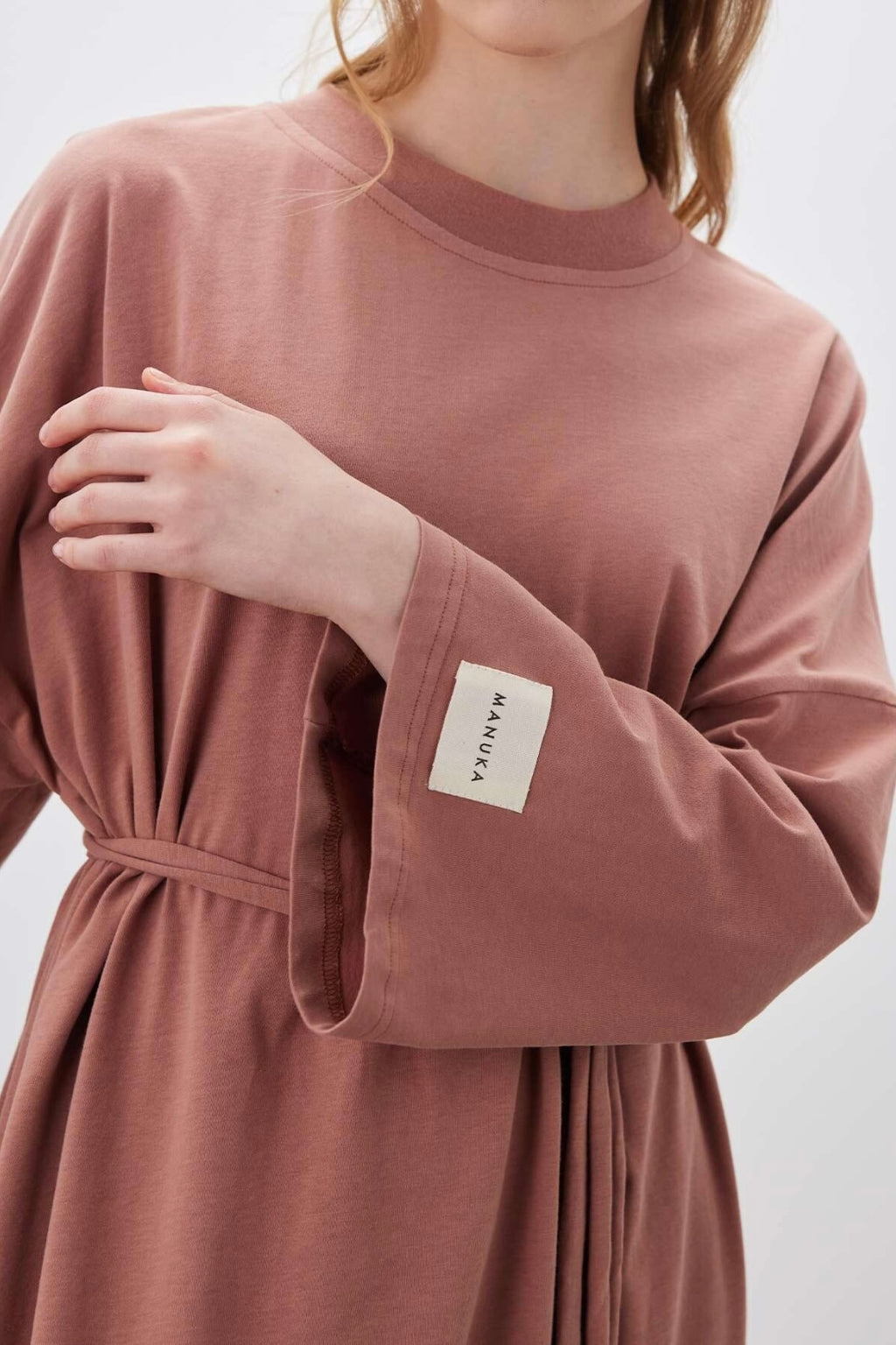 MANUKA - Oversize Kleid Altrosa