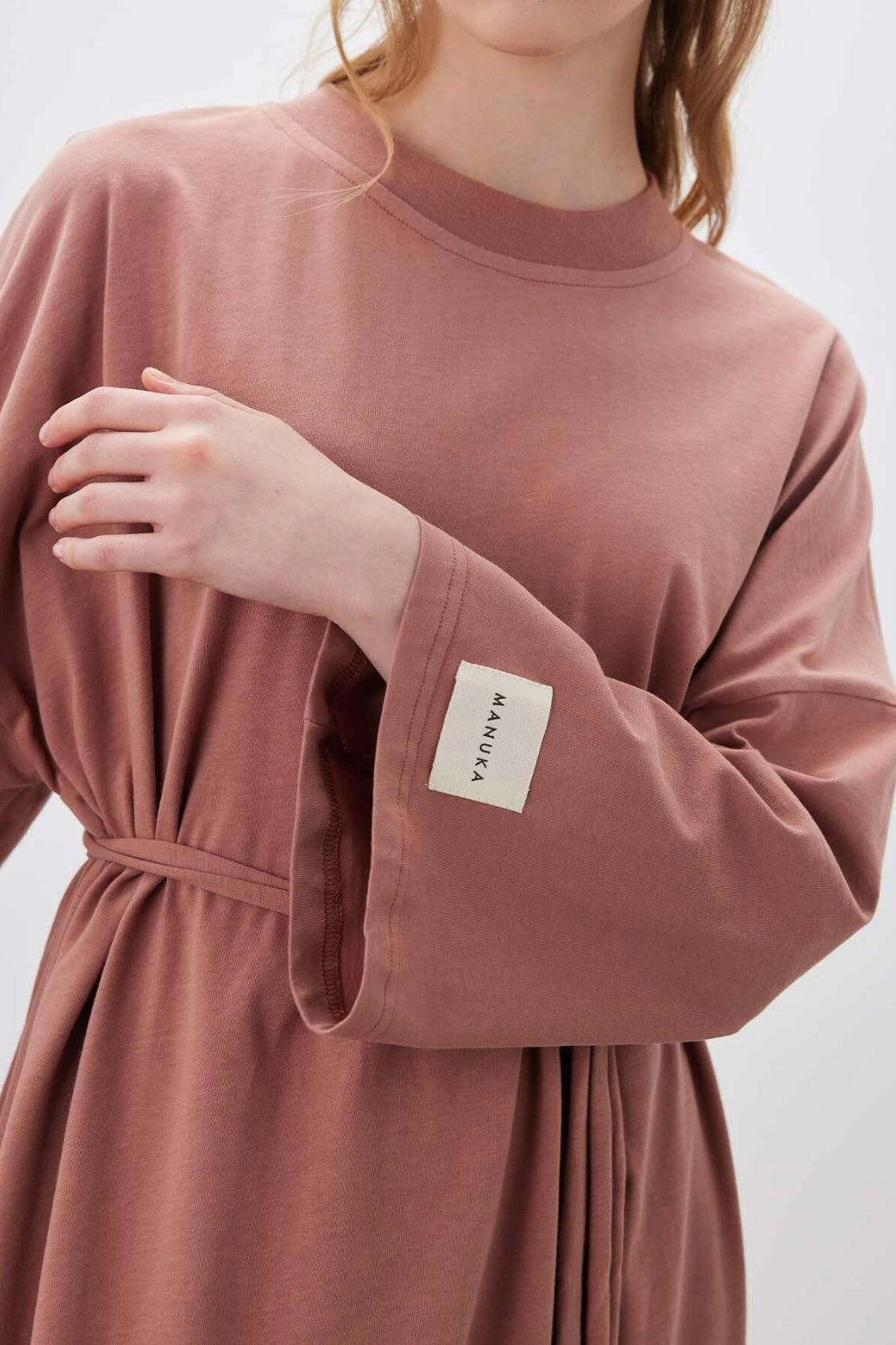 MANUKA - Oversize Kleid Altrosa