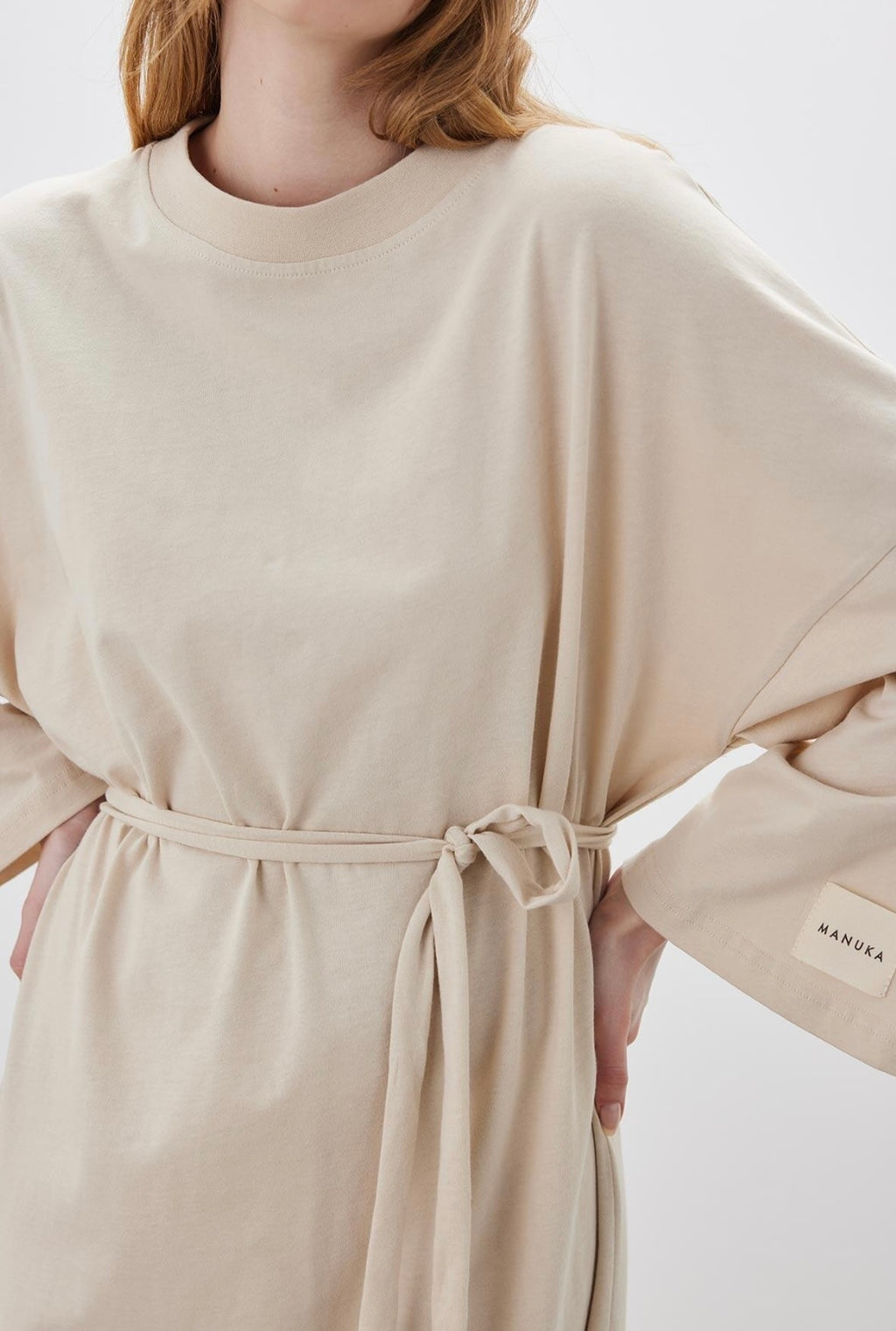 MANUKA - Oversize Kleid Beige