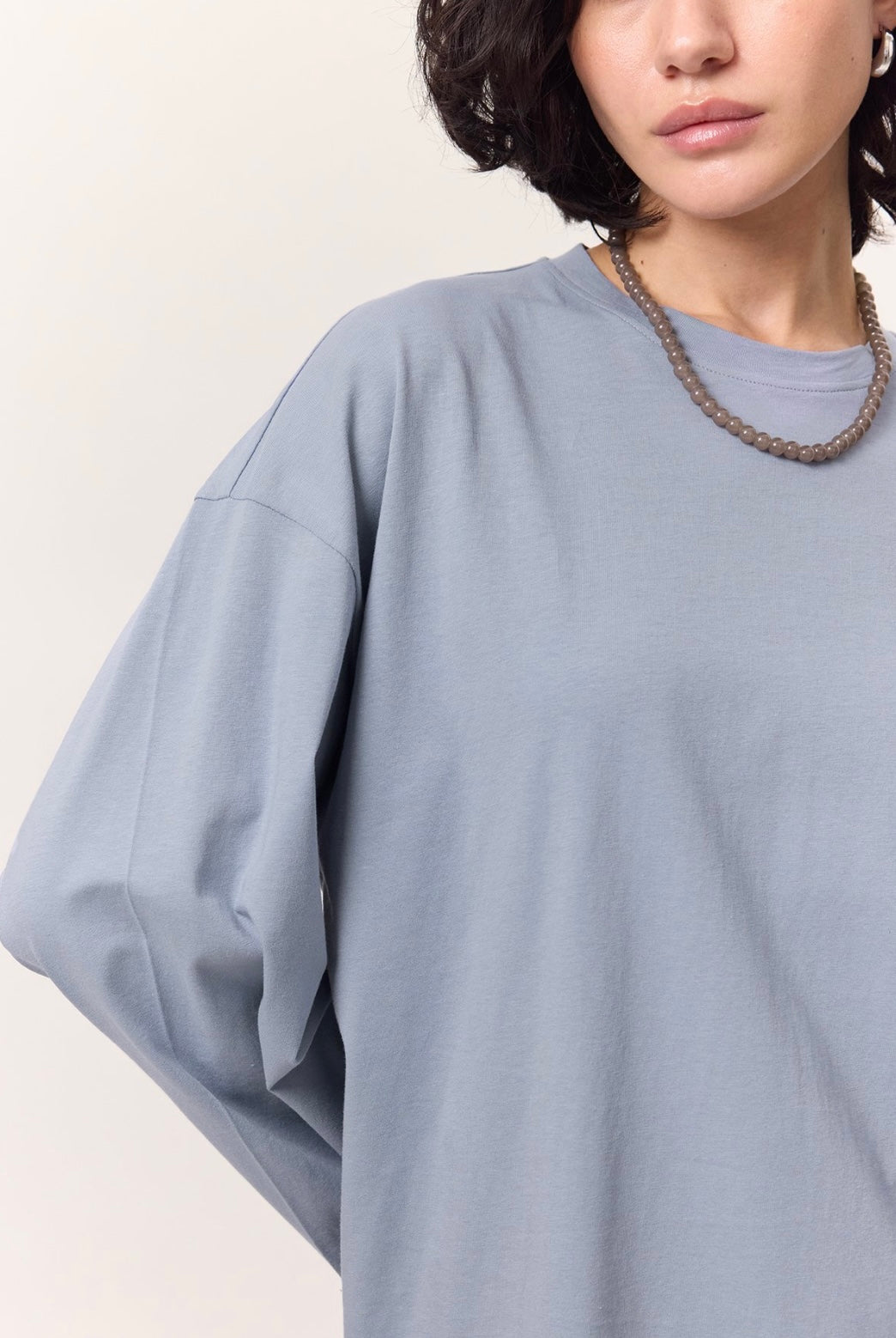 MANUKA - Oversize Shirt Hellblau