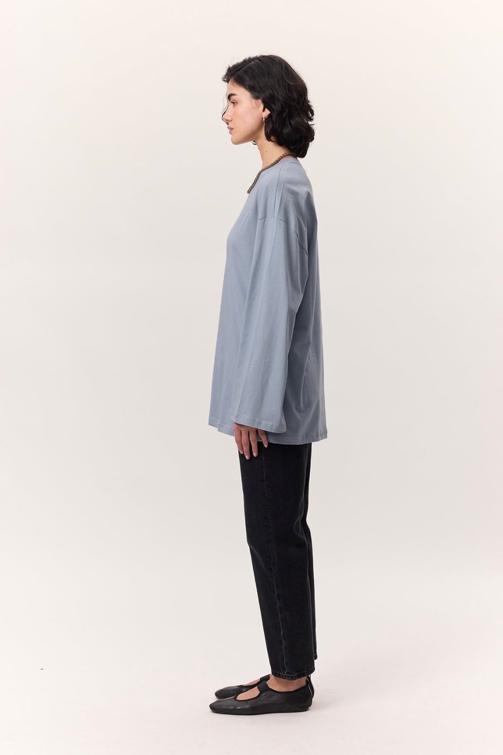 MANUKA - Oversize Shirt Hellblau