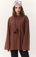 MANUKA - Oversize Shirt Baumrinde