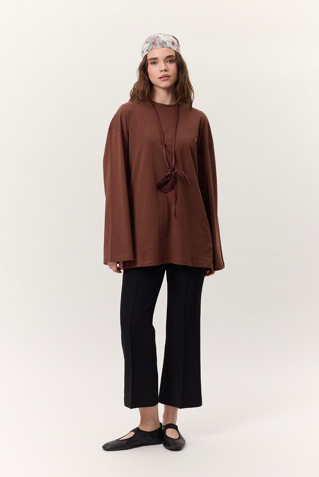 MANUKA - Oversize Shirt Baumrinde