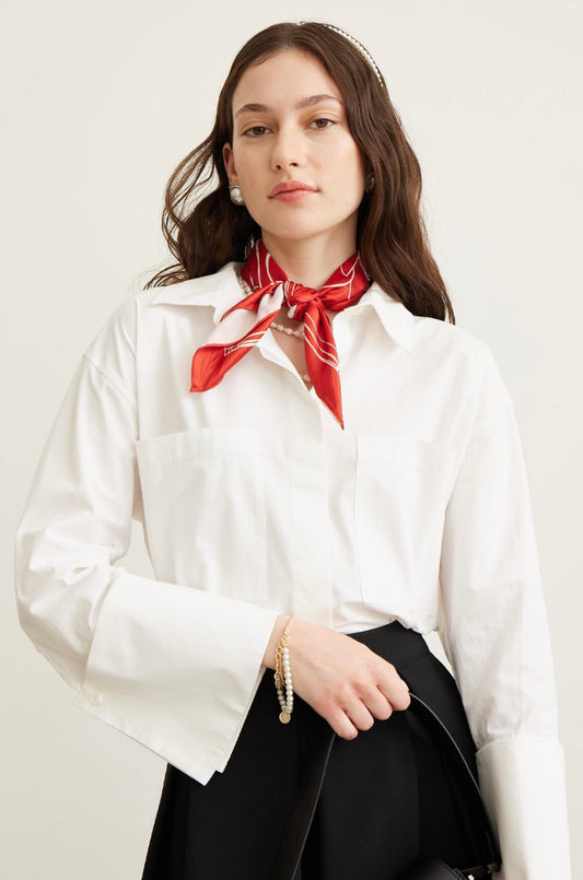 MANUKA - Hemd mit weiten Ärmel Weiß