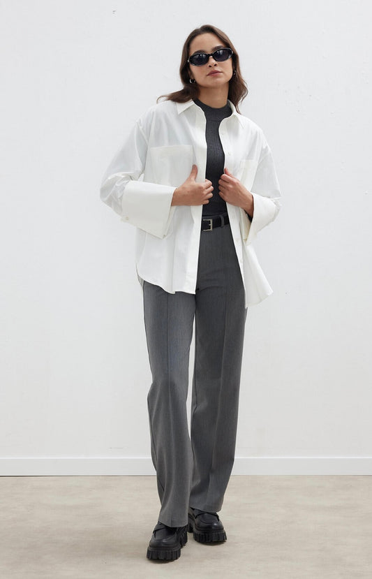 MANUKA - Hemd mit weiten Ärmel Weiß