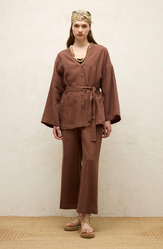 MANUKA - Leinen 2-Teiler Kupfer