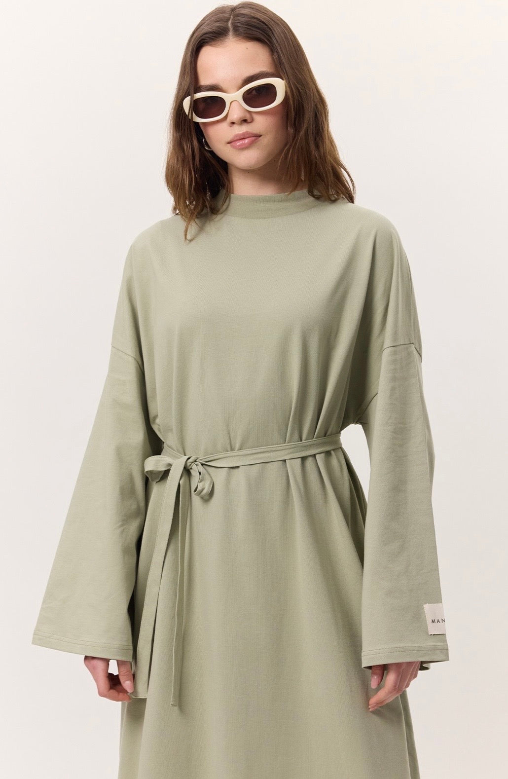 MANUKA - Oversize Kleid Grün