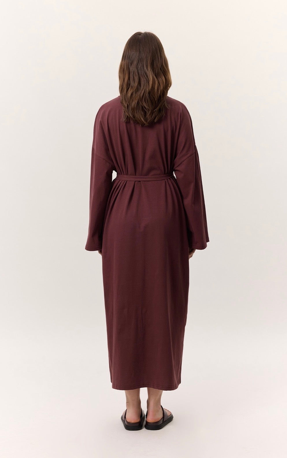 MANUKA - Oversize Kleid Bordo