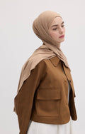 FRESH SCARFS - Bamboo Jersey Haselnuss