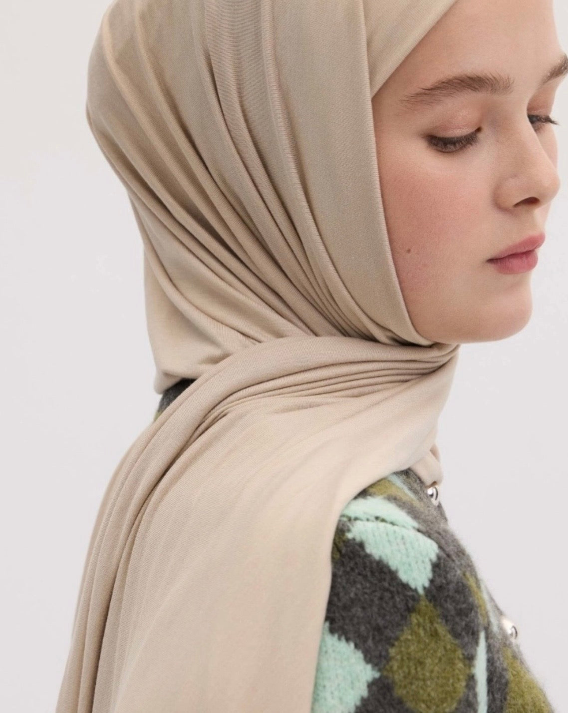 FRESH SCARFS - Bamboo Jersey Nude