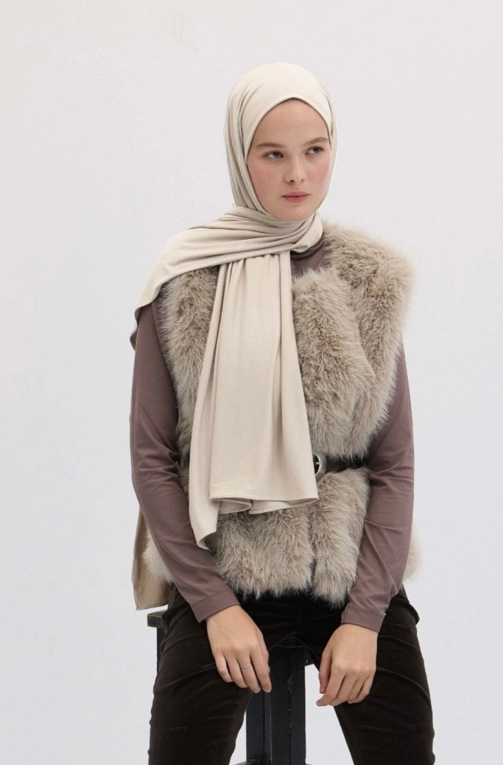 FRESH SCARFS - Bamboo Jersey Perle